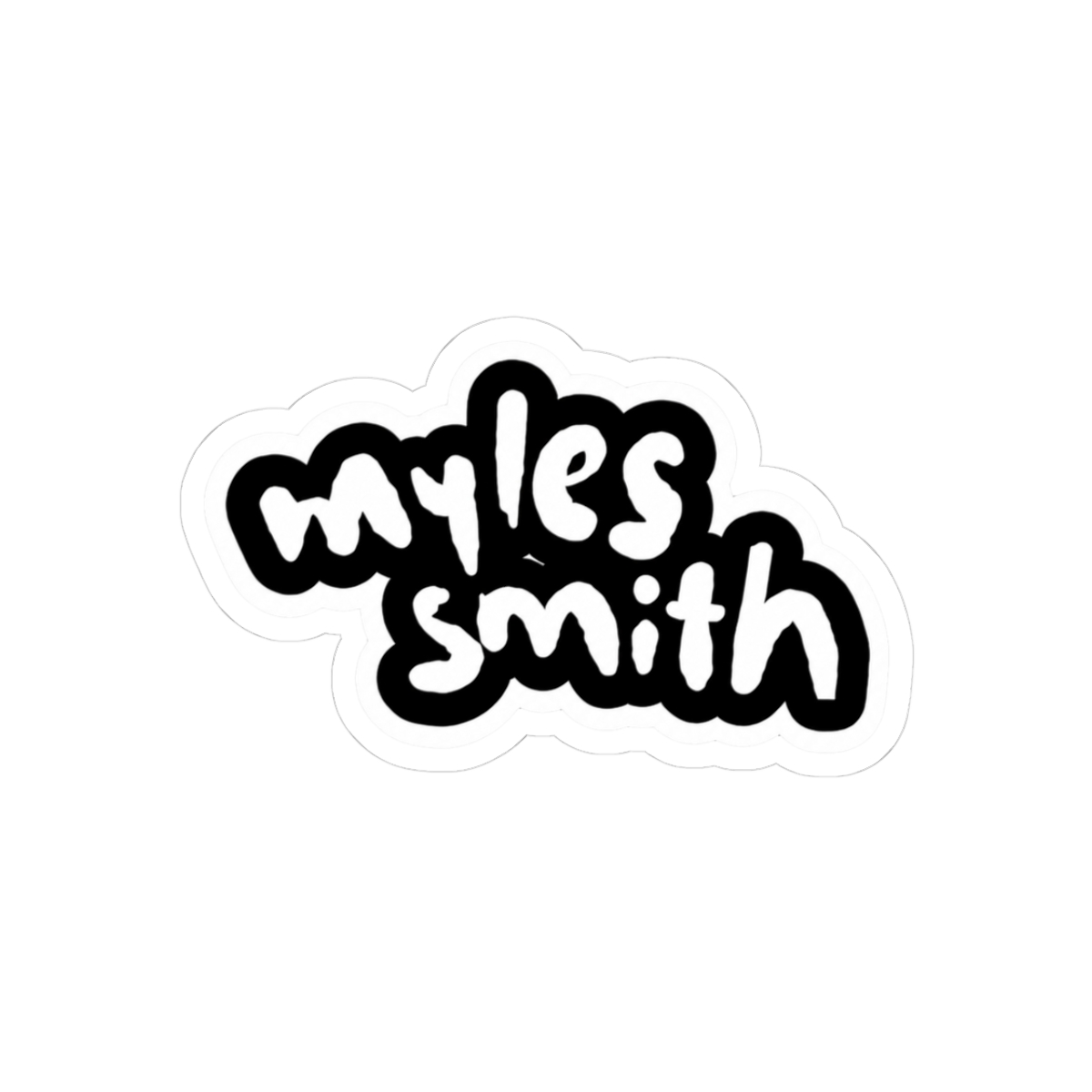 White Version Myles Smith Band Sticker