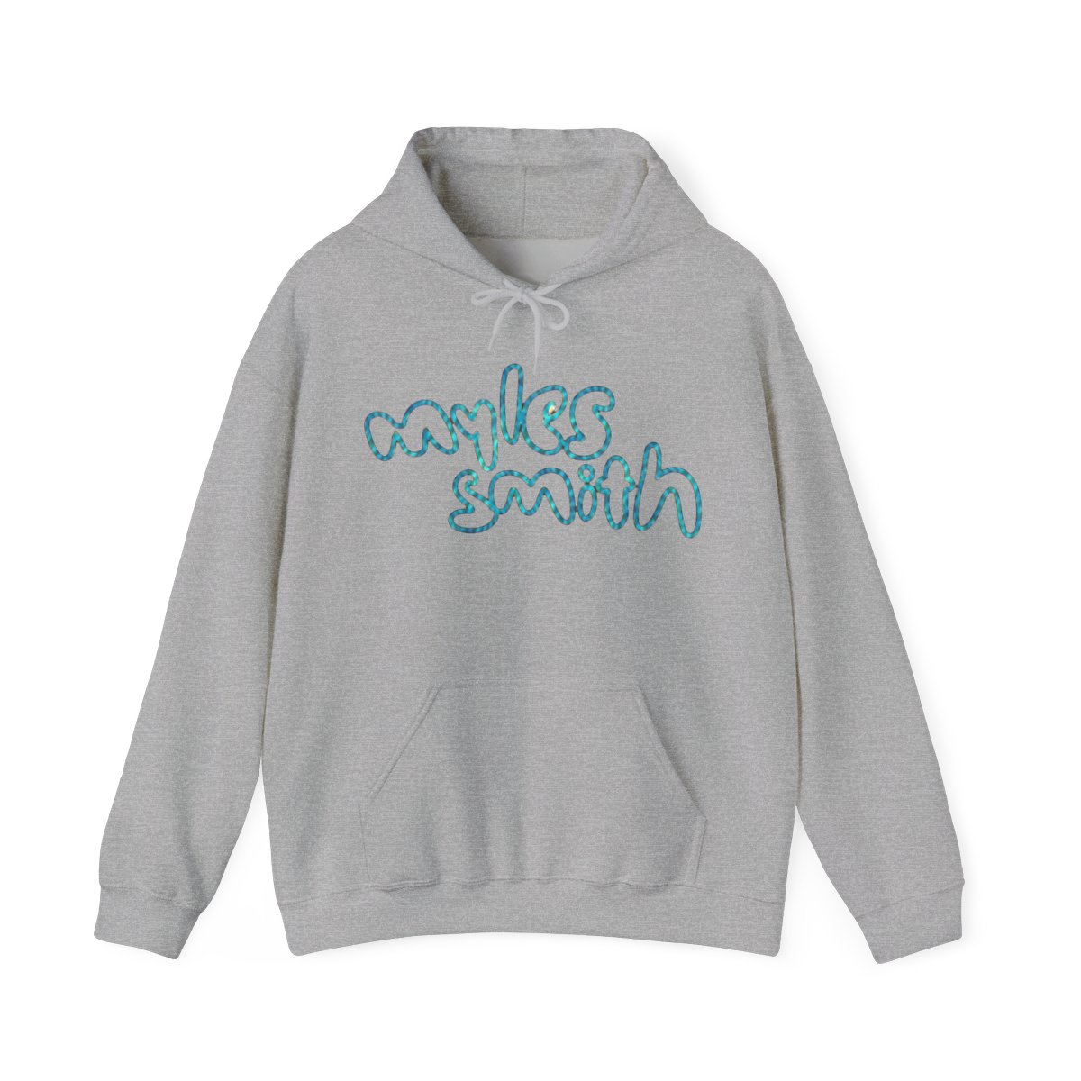 Myles Smith Official Merch Were Never Strangers Gray Hoodie 2XL Global Tour 25 - alternate angle 2, merchandise