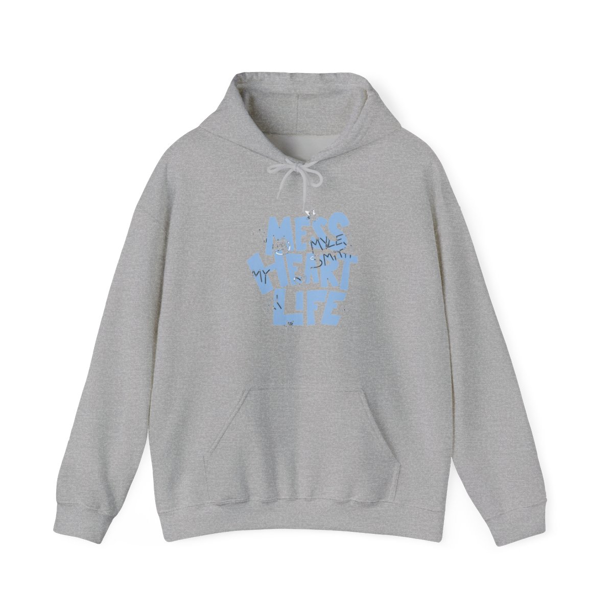 Myles Smith Merch Mess Heart Life Hooded Bagless Pullover Winter Fashion Sweatshirts Hooded Top - Official Hoodies merchandise