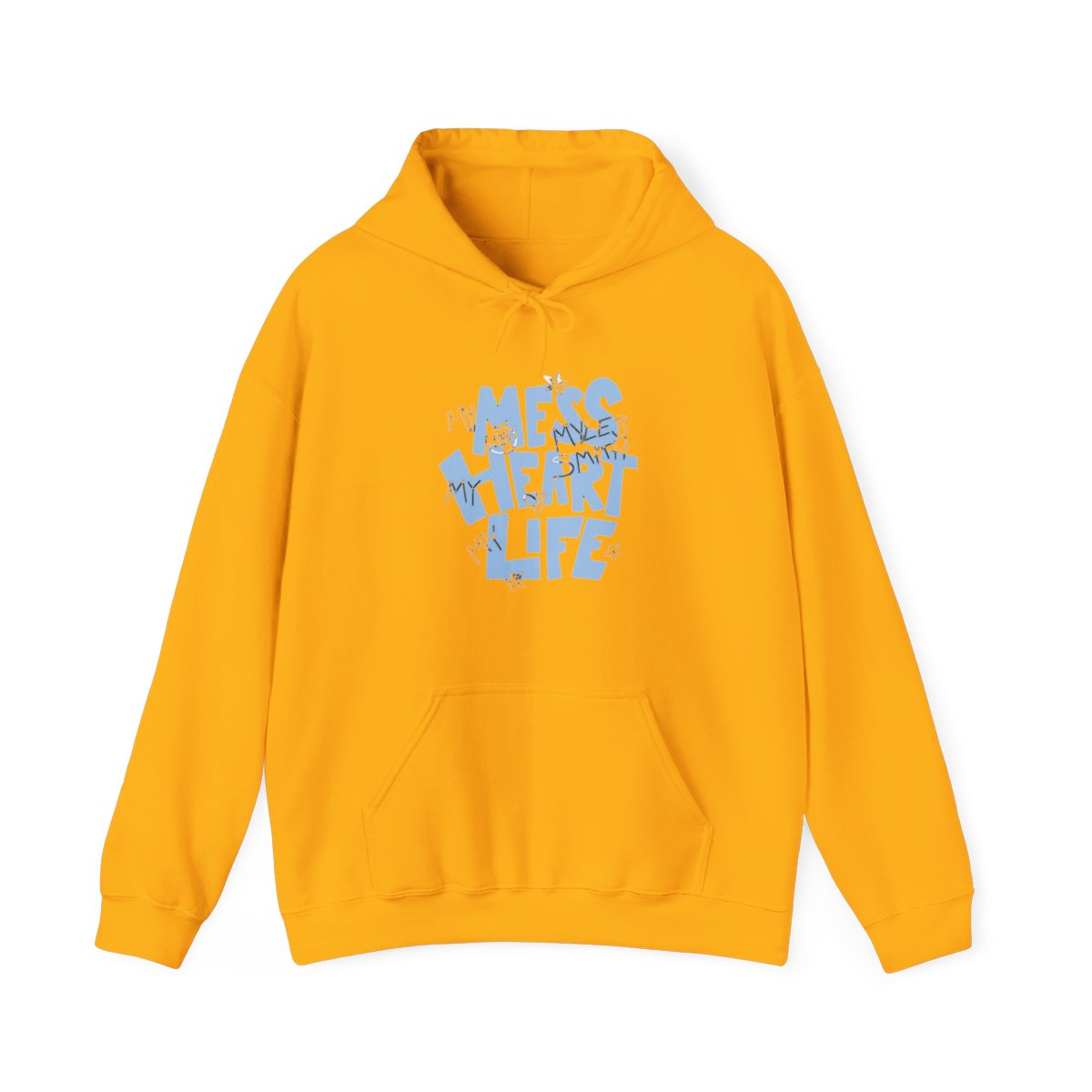 Myles Smith Merch Mess Heart Life Hooded Bagless Pullover Winter Fashion Sweatshirts Hooded Top - alternate angle 2, merchandise